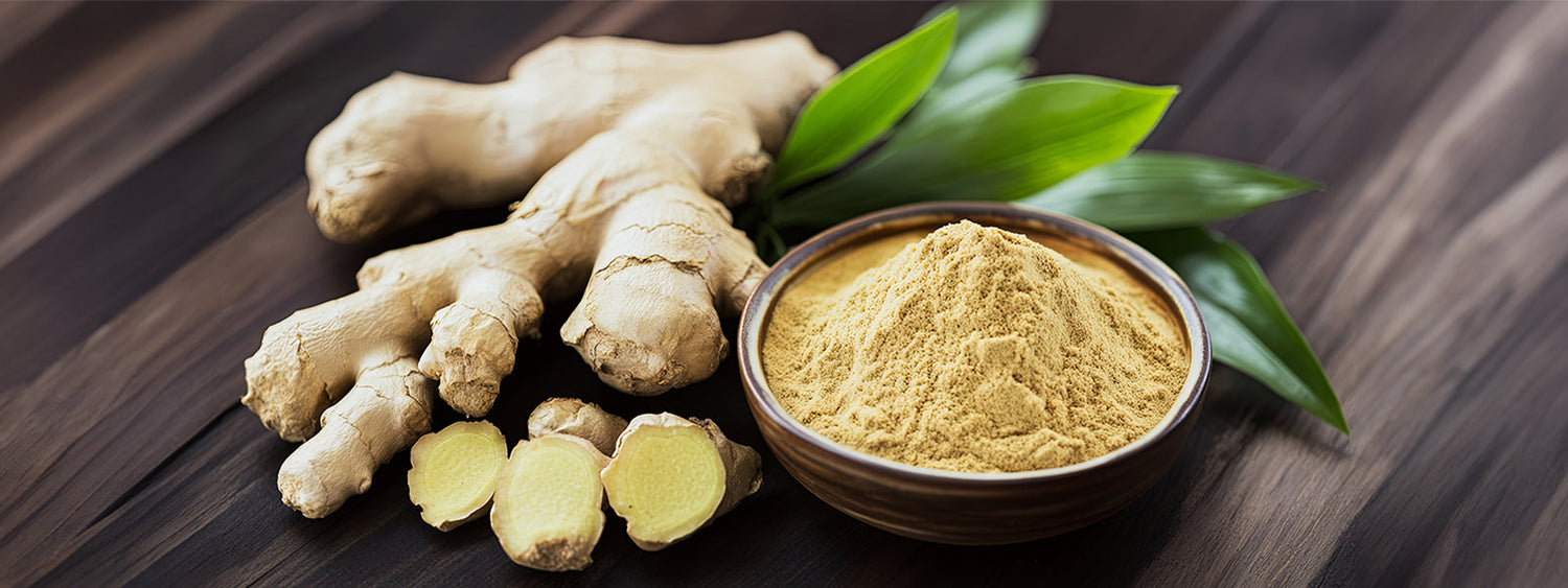 Fresh turmeric and turmeric powder, key ingredients in Lapink's turmeric face wash.