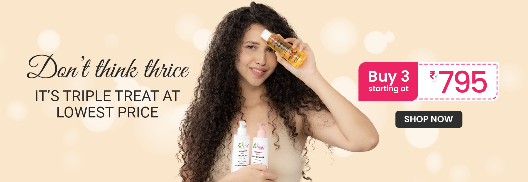 Buy 3 and Get Exciting offers on La Pink 100% Microplastic Free Formulation Based products