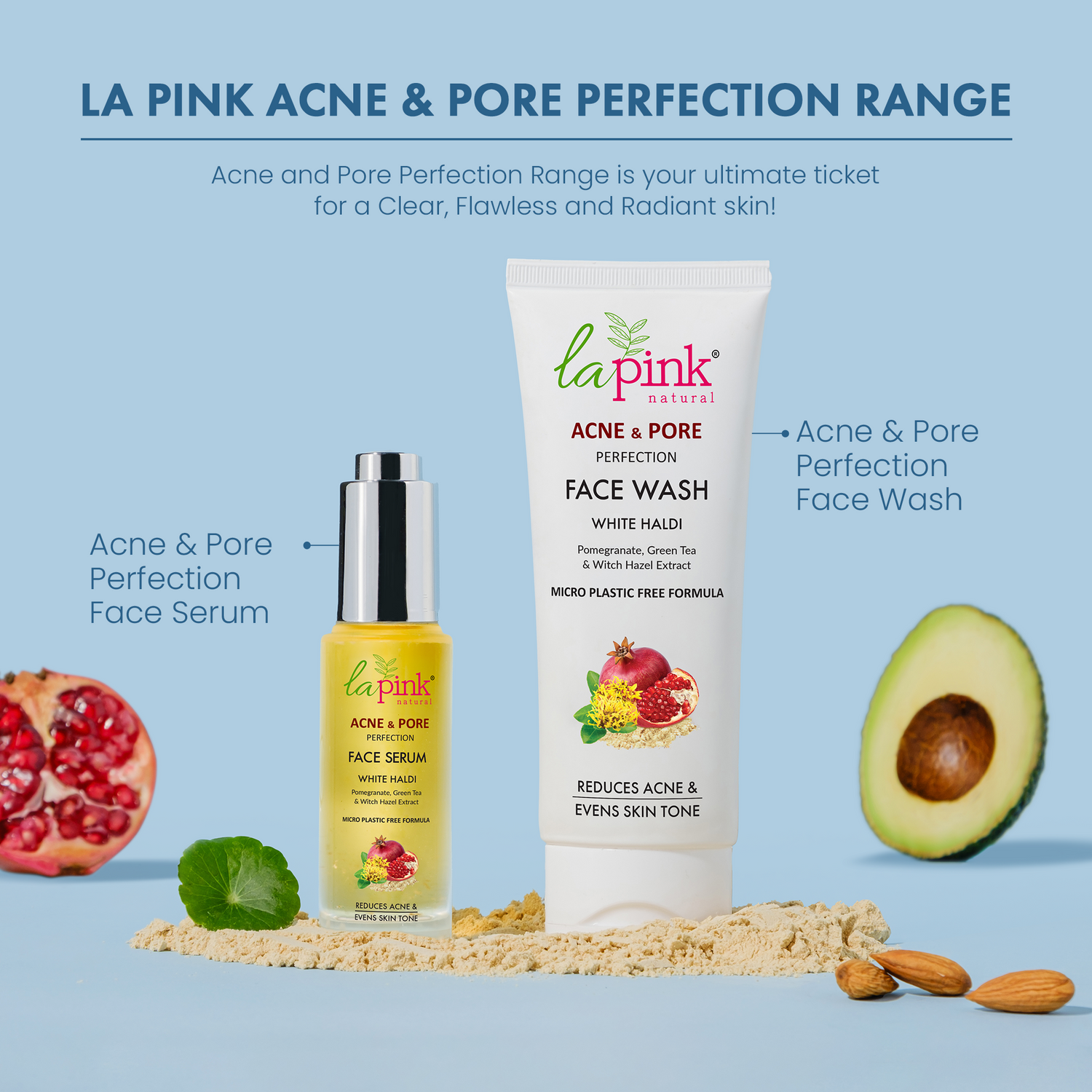 Acne &amp; Pore Perfection Face Wash with White Haldi for Acne Reduction &amp; Even Skin Tone