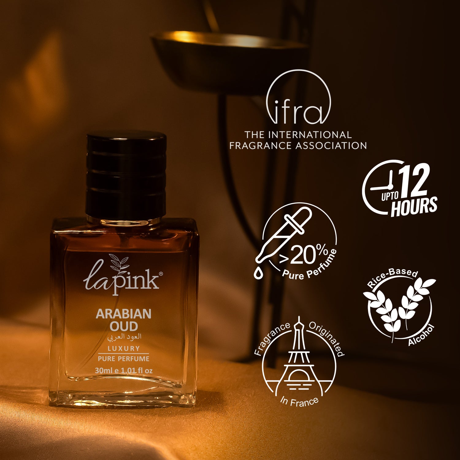 Arabian Oud French Luxury Pure Perfume for Men - 30ml