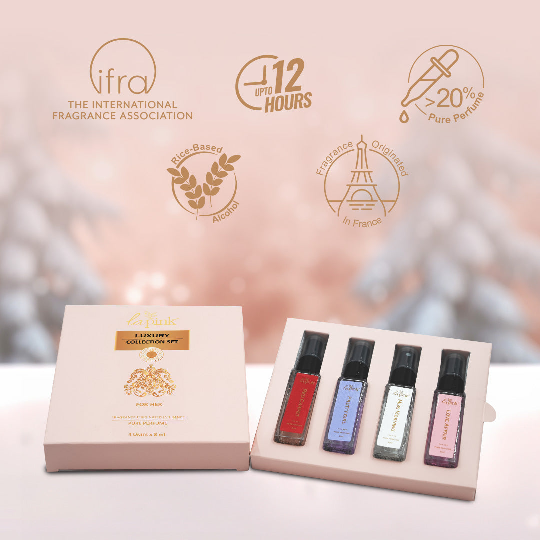 La Pink Perfume Women Gift Pack 4 Pcs - 8 ml