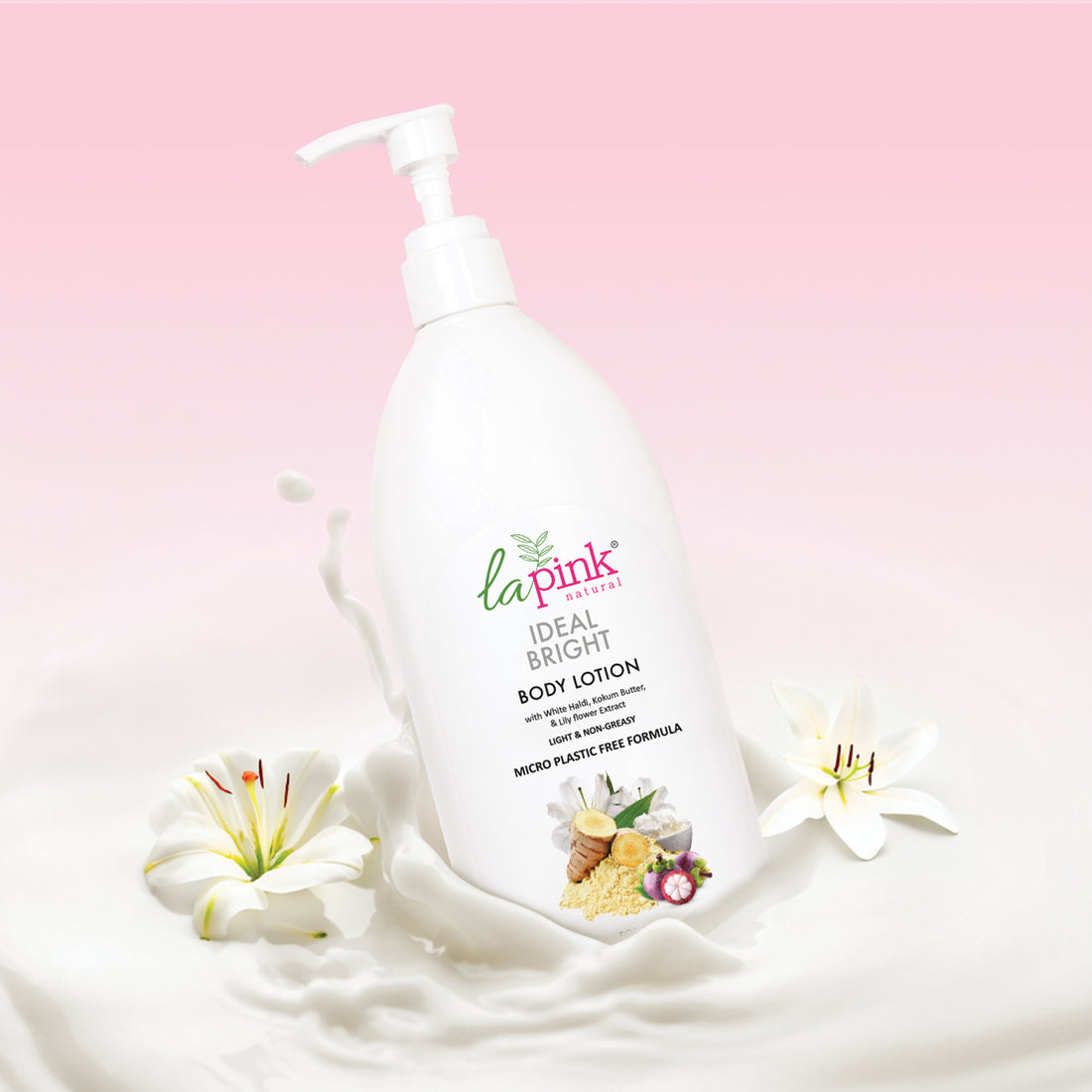 Ideal Bright Body Lotion With White Haldi &amp; Lily Flower for Brightened Glass Skin