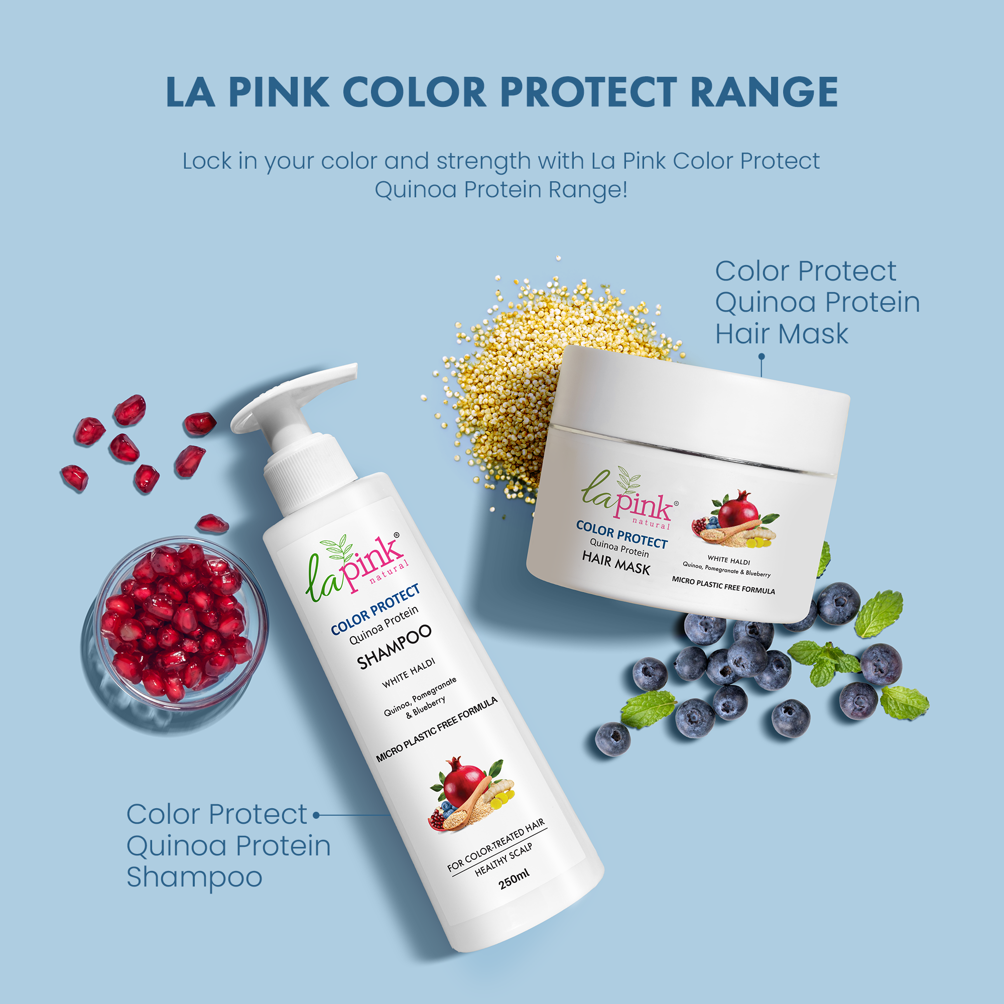 Color Protect Quinoa Protein Hair Mask with White Haldi to Increase Longevity