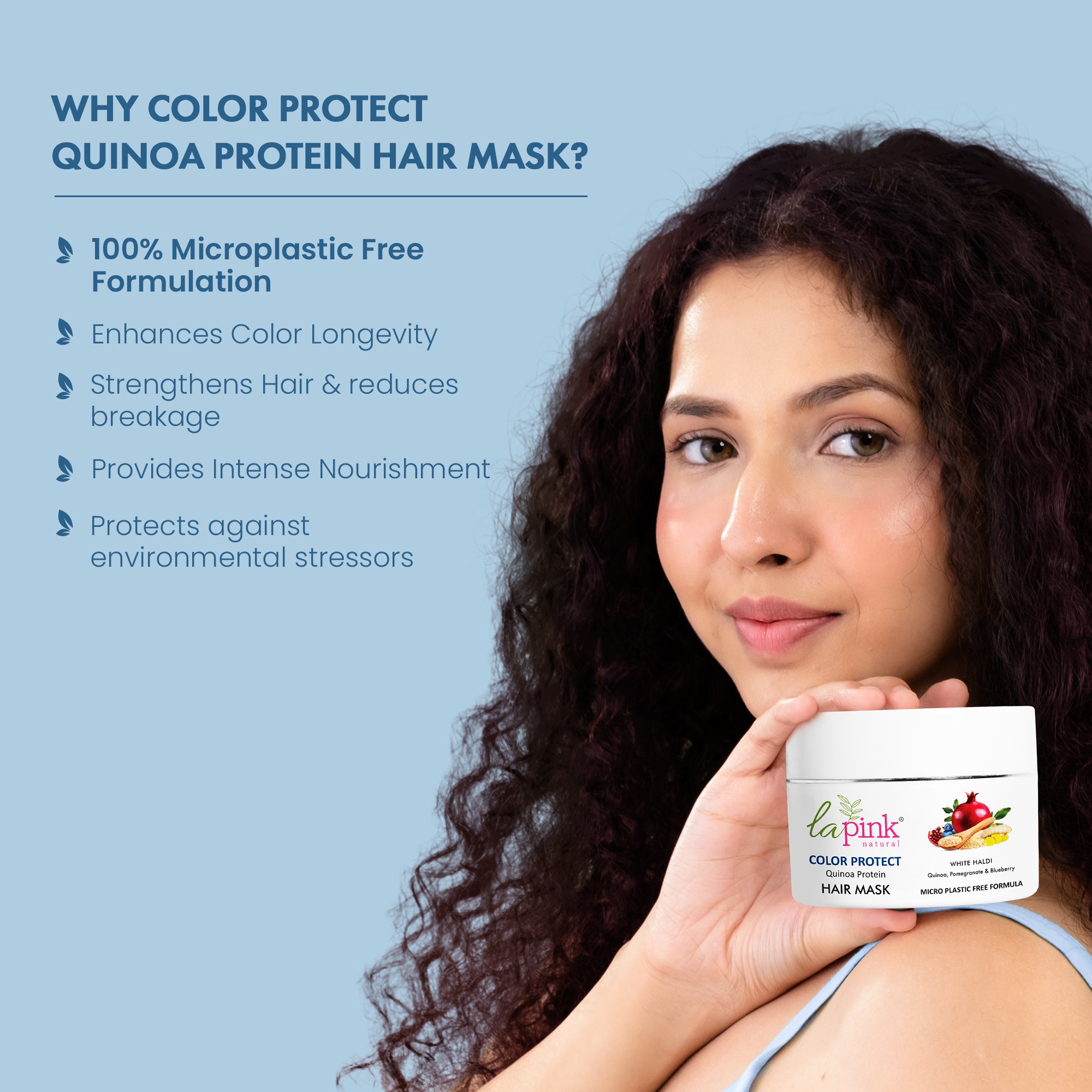 Color Protect Quinoa Protein Hair Mask with White Haldi to Increase Longevity
