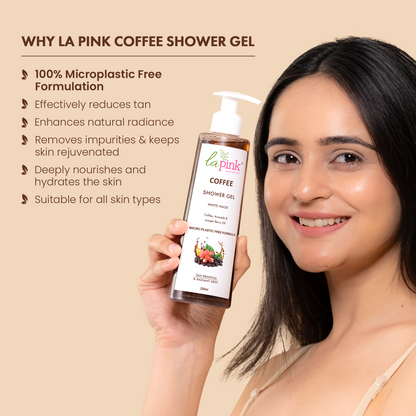 Coffee Shower Gel with White Haldi for Tan Removal and Radiant Skin