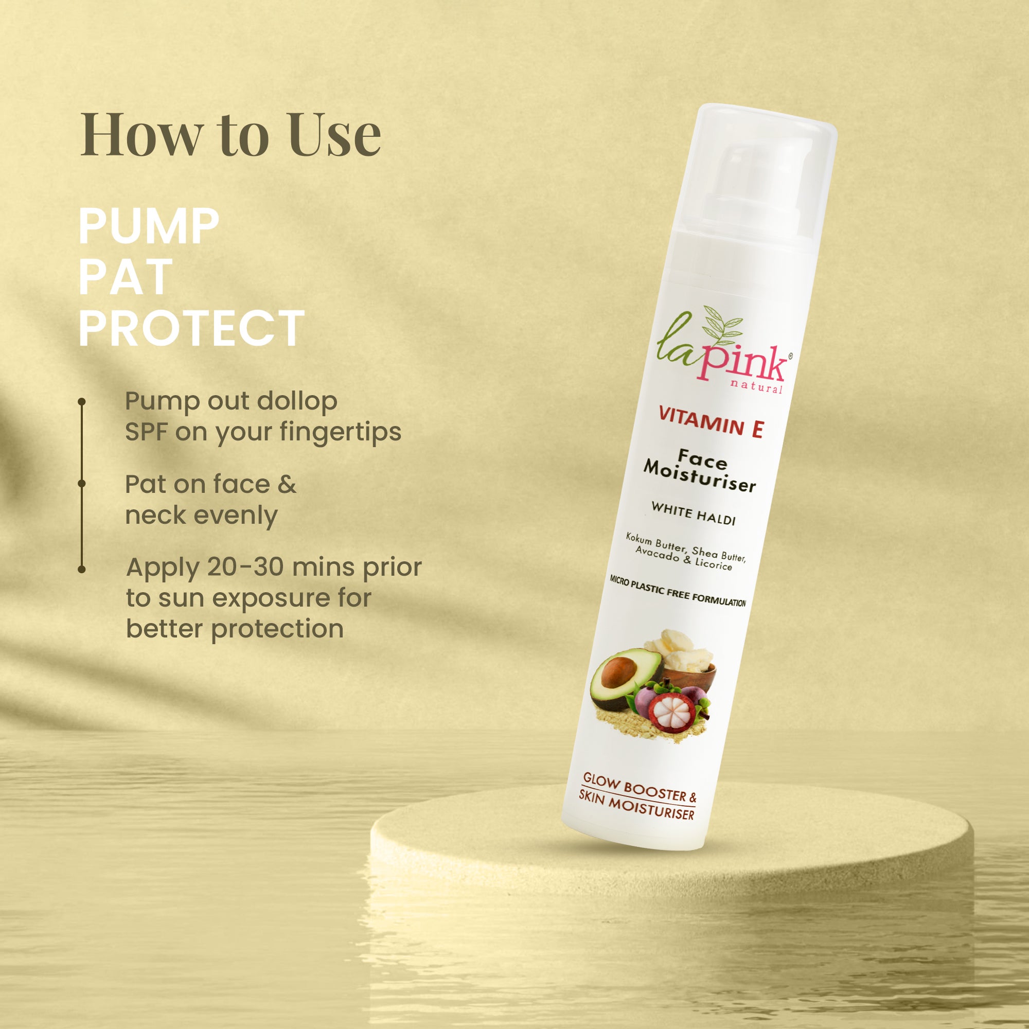 Vitamin E Face Moisturiser with White Haldi for Glow &amp; Moisturization