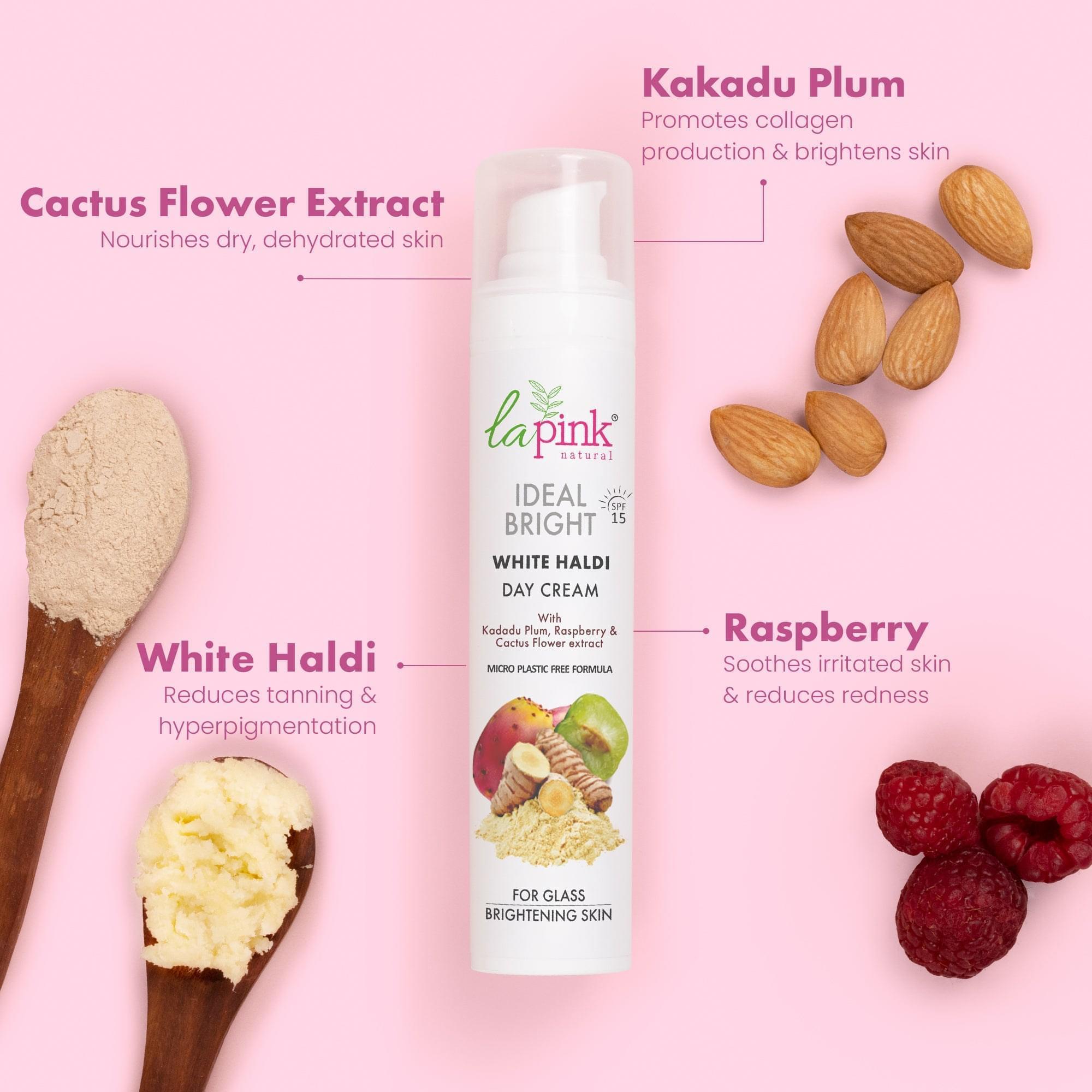 Ideal Bright Day Cream  With White Haldi &amp; Kakadu Plum for Brightened Glass Skin