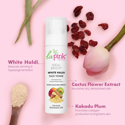 Ideal Bright Face Toner With White Haldi &amp; Cactus Flower for Brightened Glass Skin