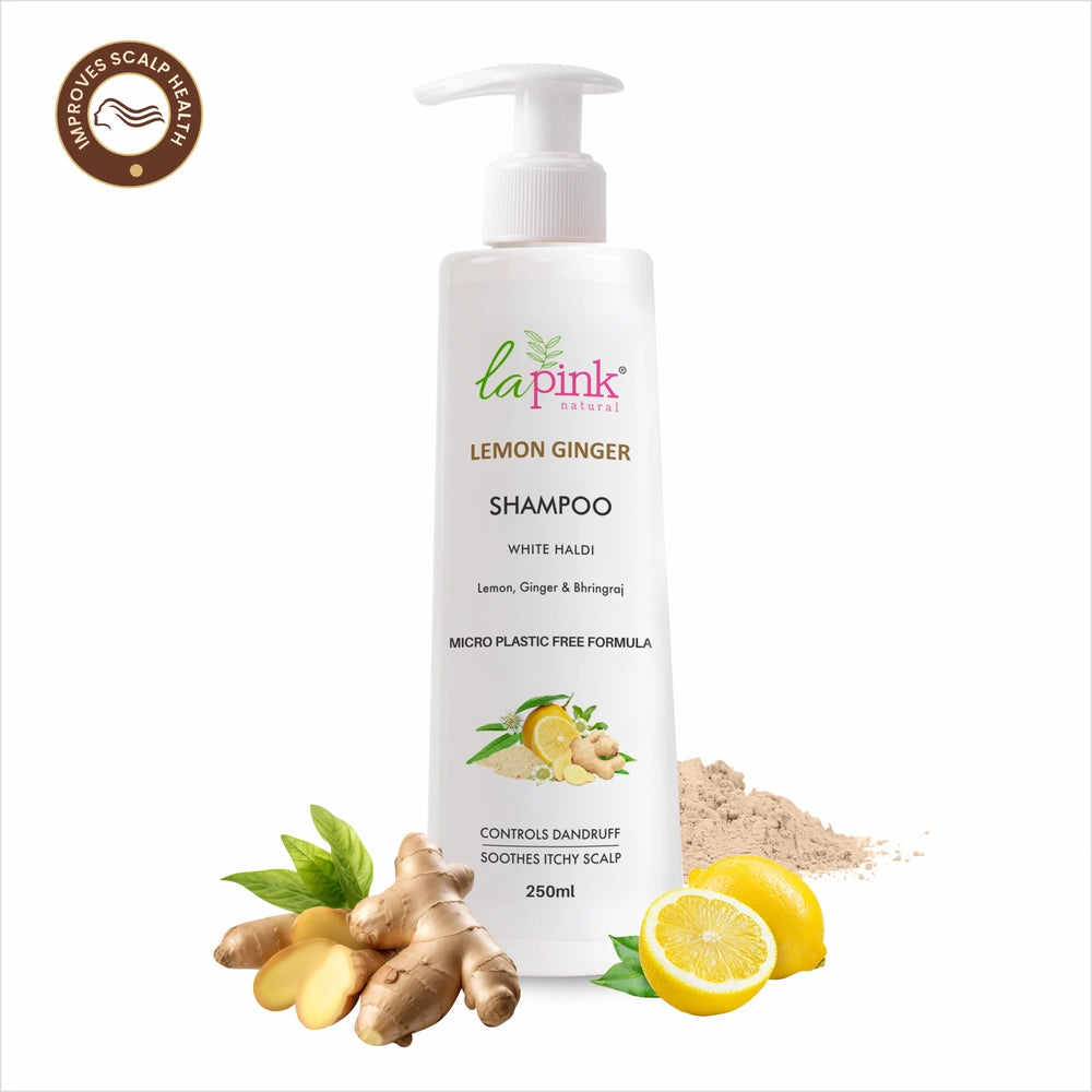 Lemon &amp; Ginger Anti-Dandruff Shampoo – 100% Nourishment &amp; Scalp Care