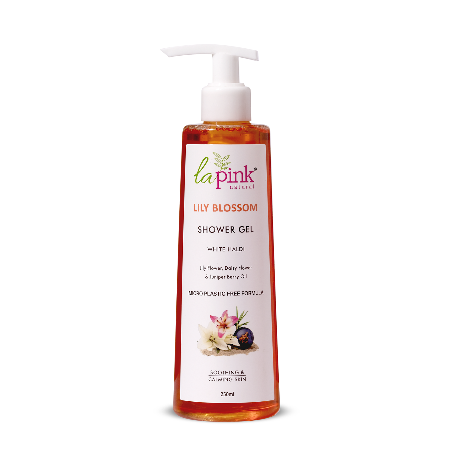 Lily Blossom Shower Gel with White Haldi for Soothing and Calming Skin
