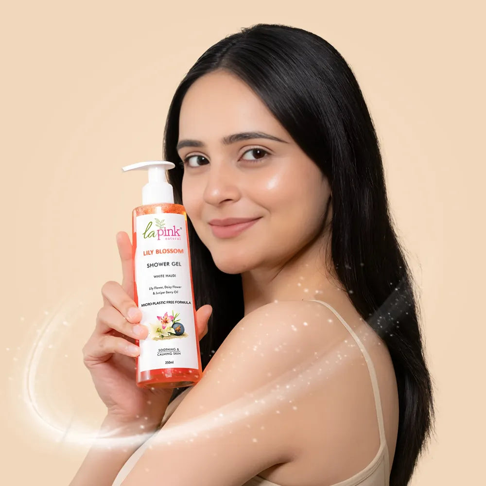 Get Rid of Strawberry Arms &amp; Lega with La Pink Lily Blossom Shower Gel