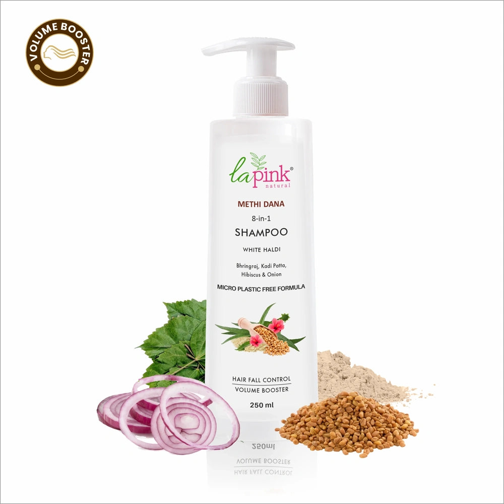 Control Hairfall &amp; Boost Volume with Methi Dana 8-in-1 Shampoo