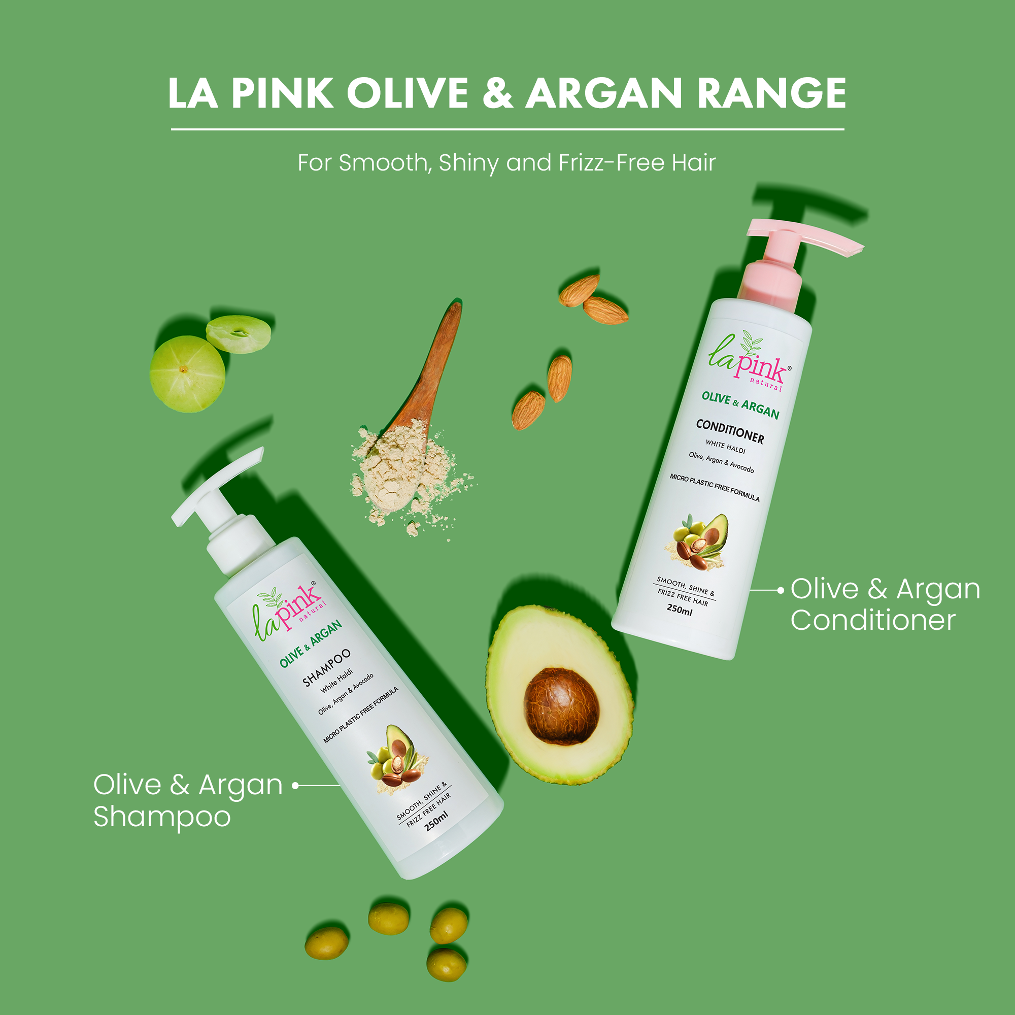 Olive &amp; Argan Shampoo for Smooth and Shiny Hair