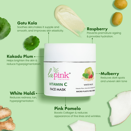 Vitamin C Face Mask with White Haldi for Glowing and Radiant Skin