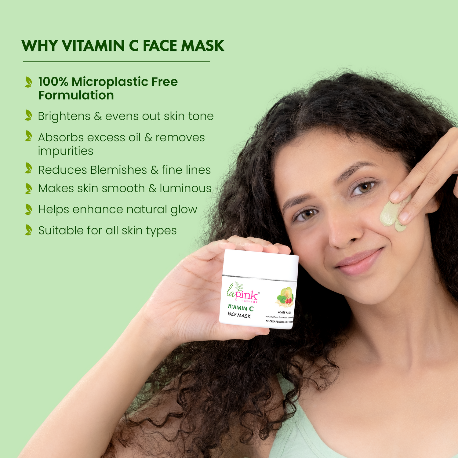 Vitamin C Face Mask with White Haldi for Glowing and Radiant Skin