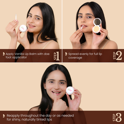 Vanilla Lip Care with White Haldi for Shiny and Hydrated Lips