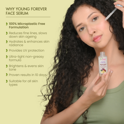 Young Forever Face Serum With White Haldi To Enhance Radiance &amp; Reduce Fine Lines | 30 ml