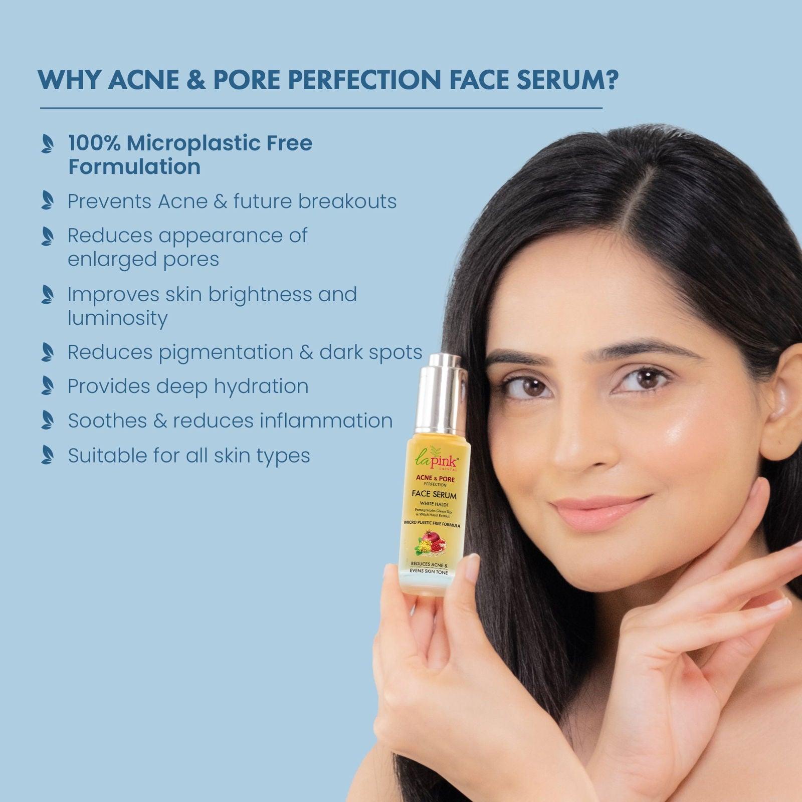 Acne &amp; Pore Perfection Serum 30 ml (Pack of 2) - La Pink