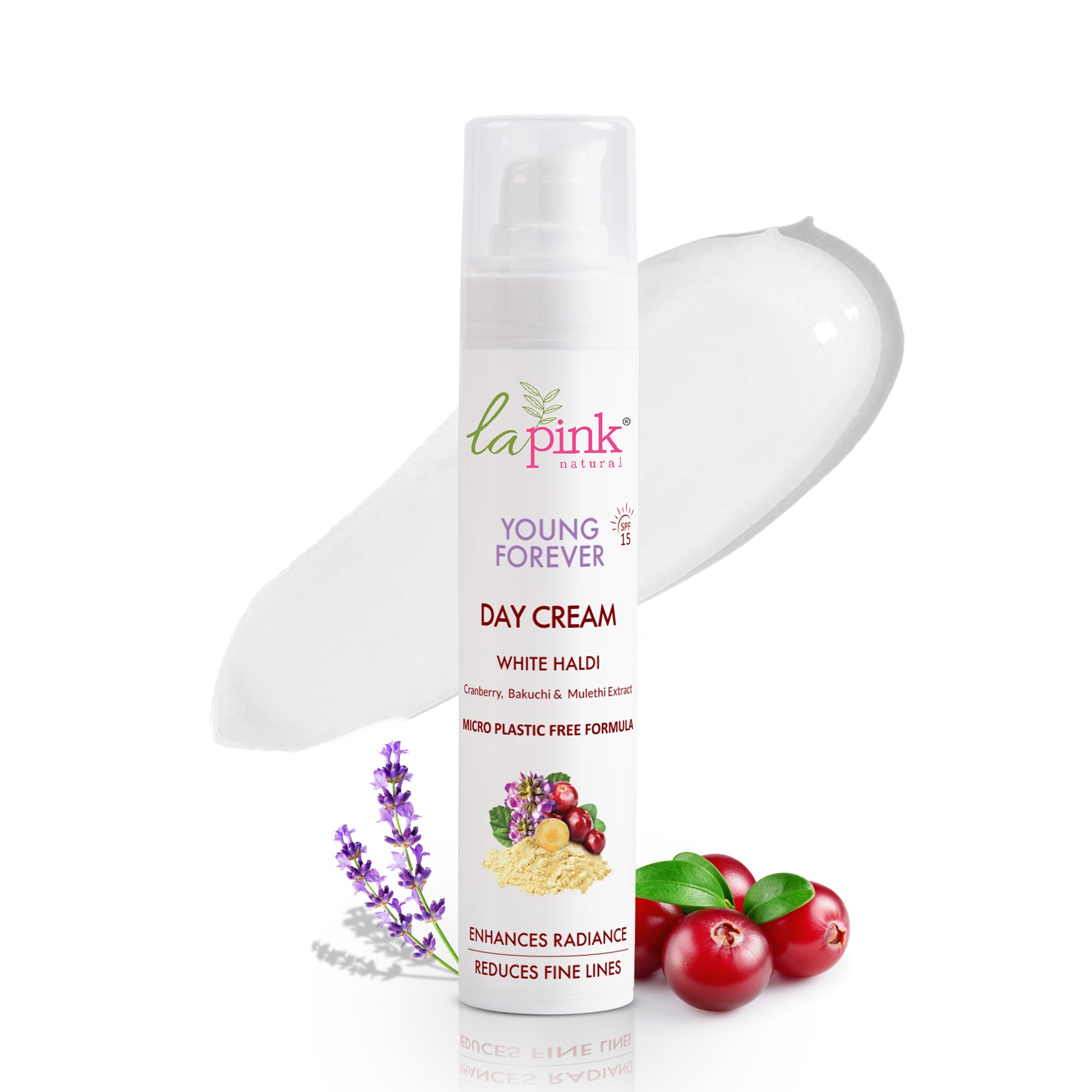 Young Forever Day Cream With White Haldi &amp; Cranberry To Enhance Radiance &amp; Reduce Fine Lines