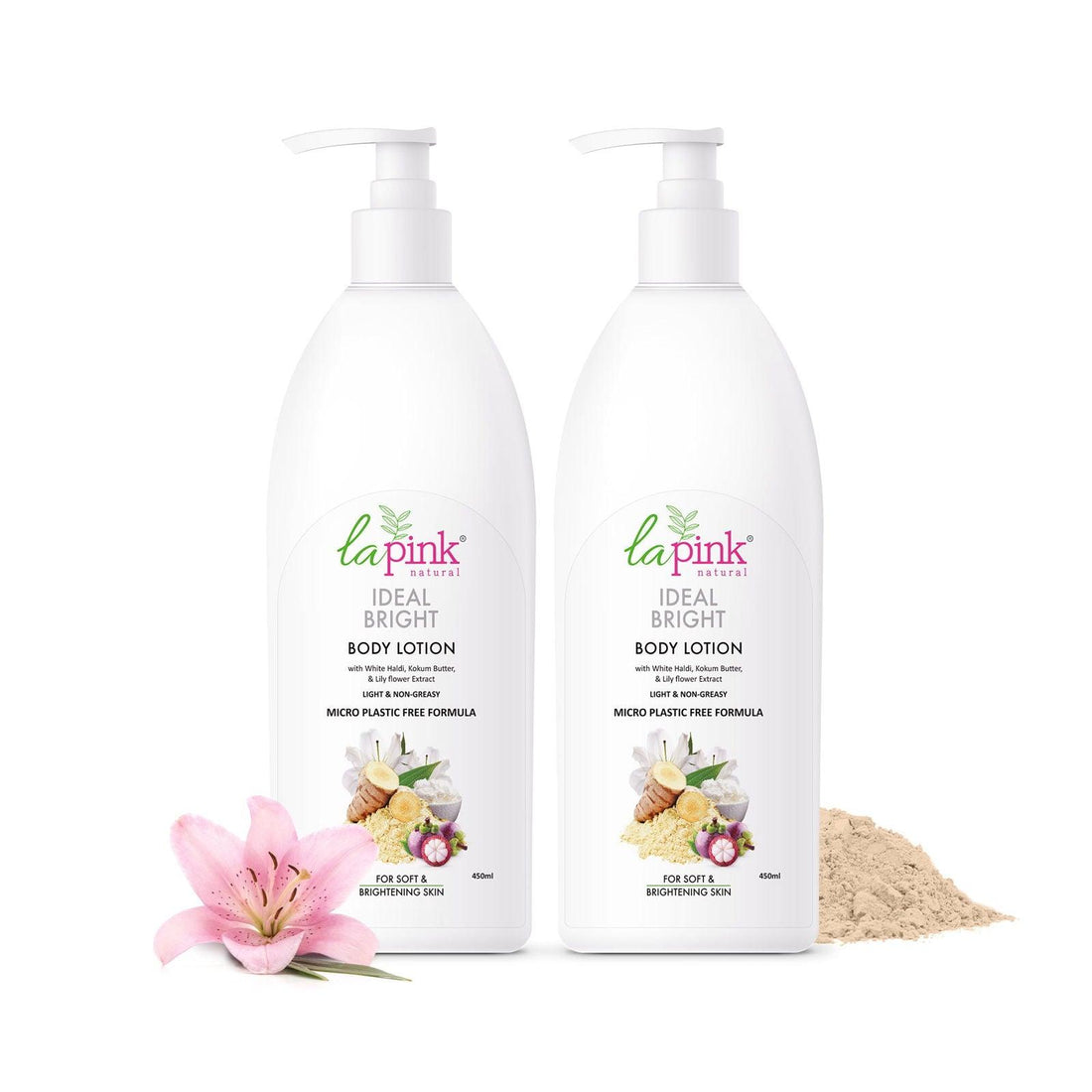 Ideal Bright Body Lotion 450 ml (Pack of 2) - La Pink