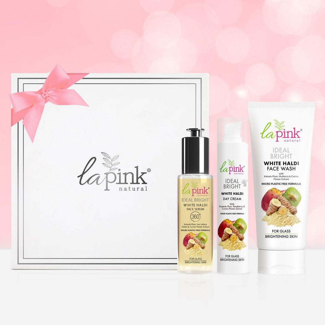 Ideal Bright Face Brightening Gift Box (3 Piece Set) - La Pink