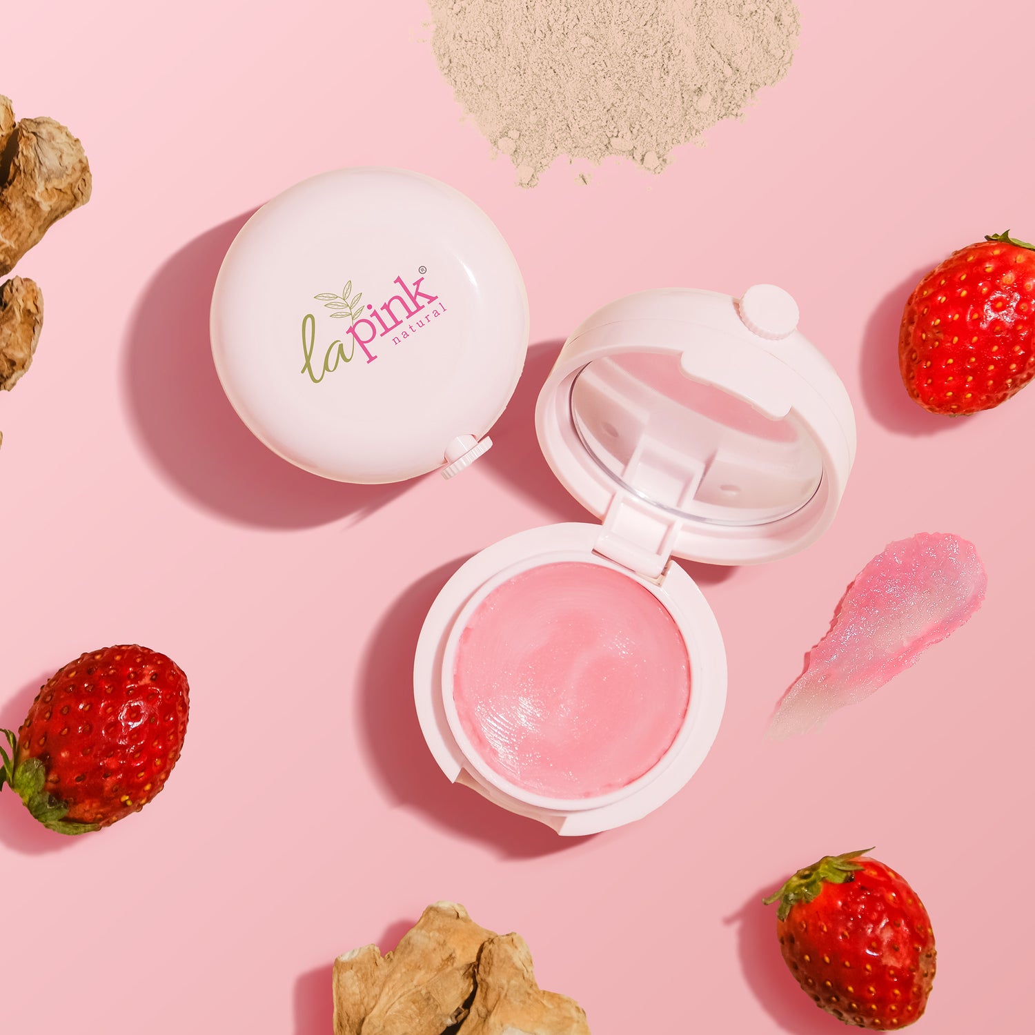 Strawberry Lip Care with White Haldi for Shiny &amp; Natural Tint