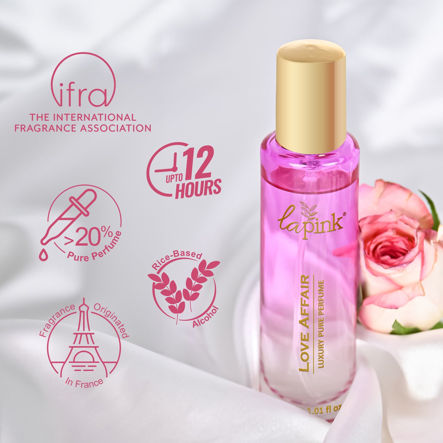 Love Affair French Luxury Pure Perfume for Women - 30ml