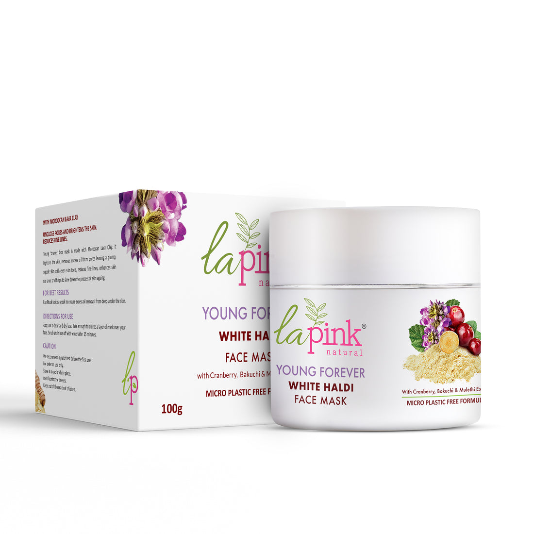 Young Forever Face Mask With White Haldi &amp; Bakuchi To Enhance Radiance &amp; Reduce Fine Lines