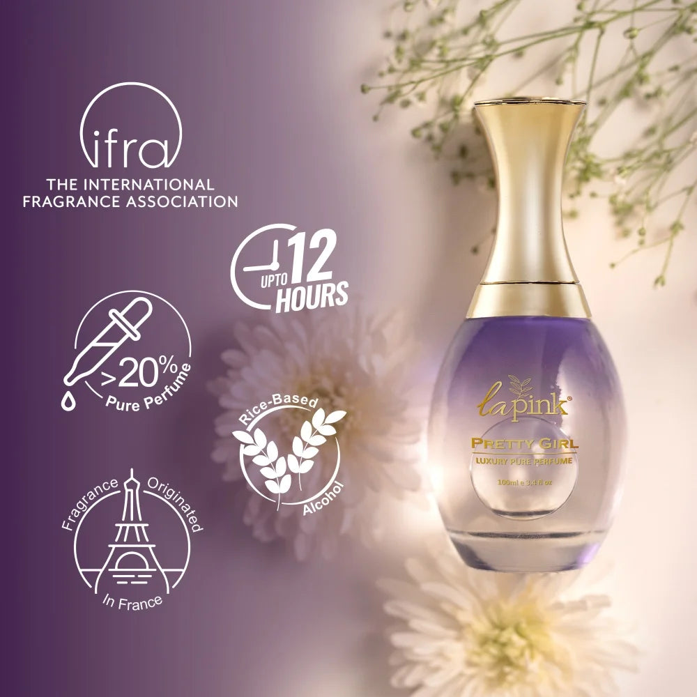 Pretty Girl French Luxury Pure Perfume for Women - 100ml