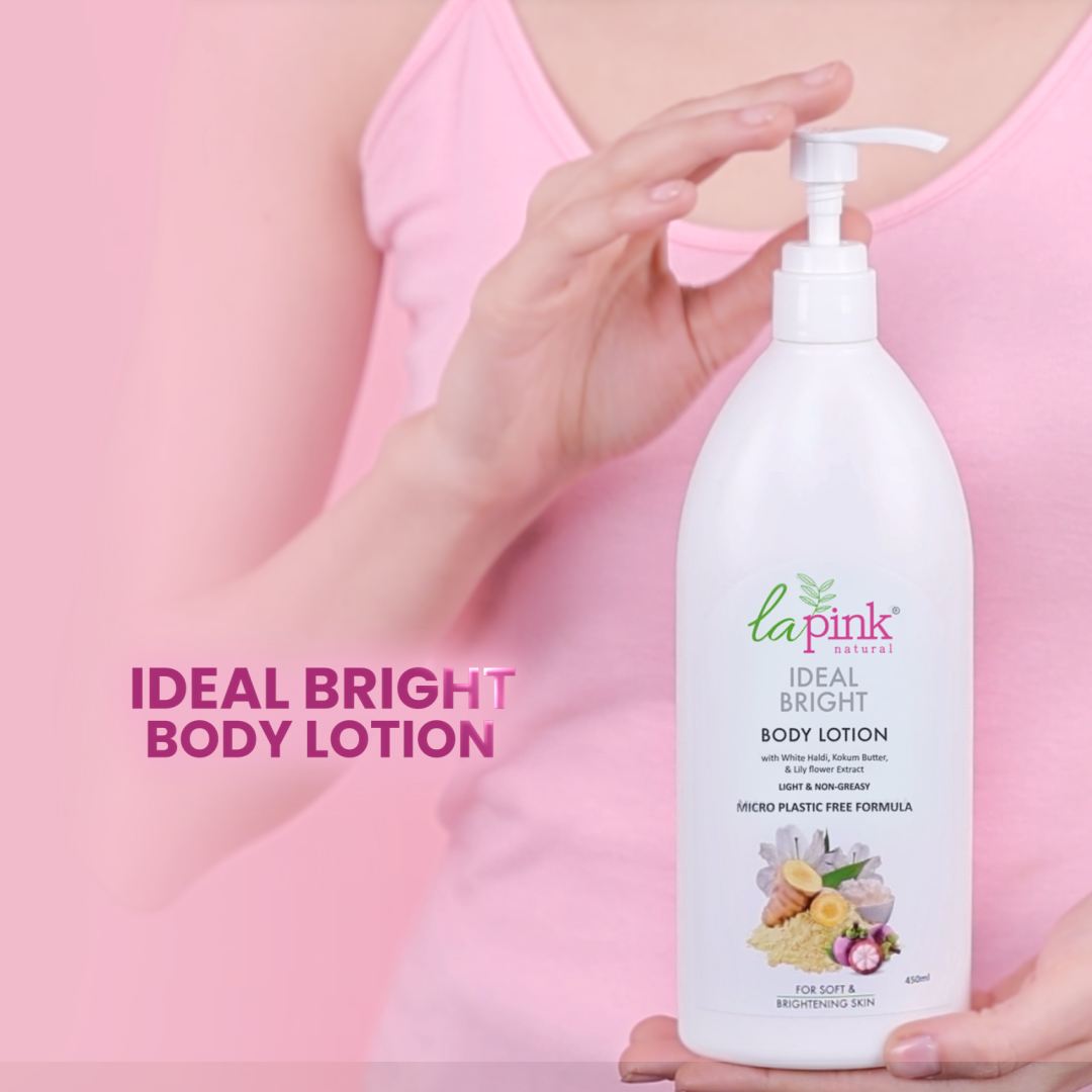 Ideal Bright Body Lotion With White Haldi &amp; Lily Flower for Brightened Glass Skin