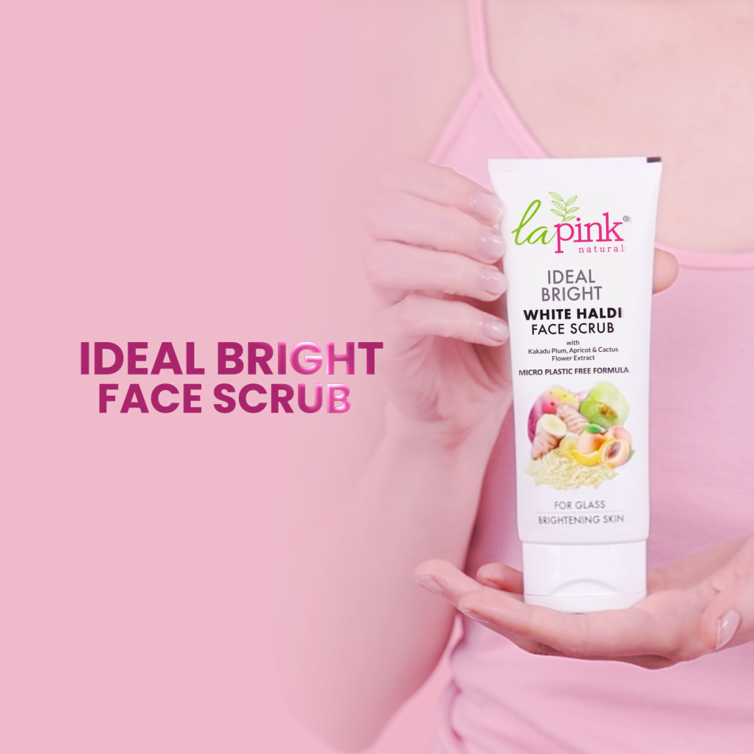 Ideal Bright Face Scrub With White Haldi &amp; Kakadu Plum for Brightened Glass Skin