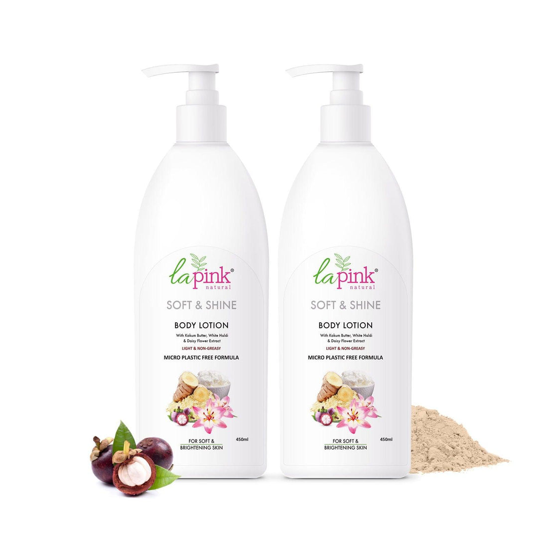 Soft &amp; Shine Body Lotion 450 ml (Pack of 2) - La Pink