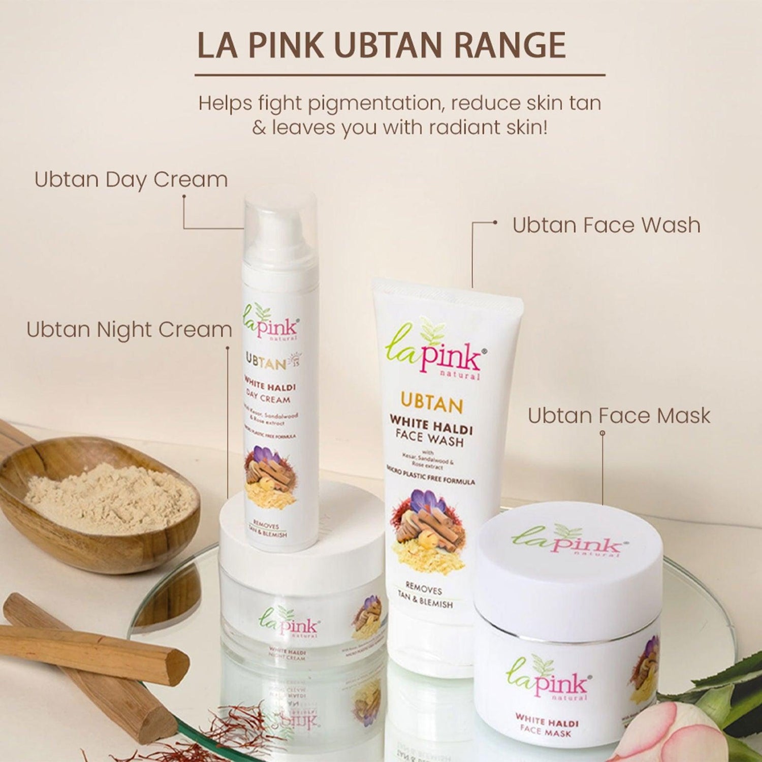 Ubtan Face Mask 100 gm (Pack of 2) - La Pink