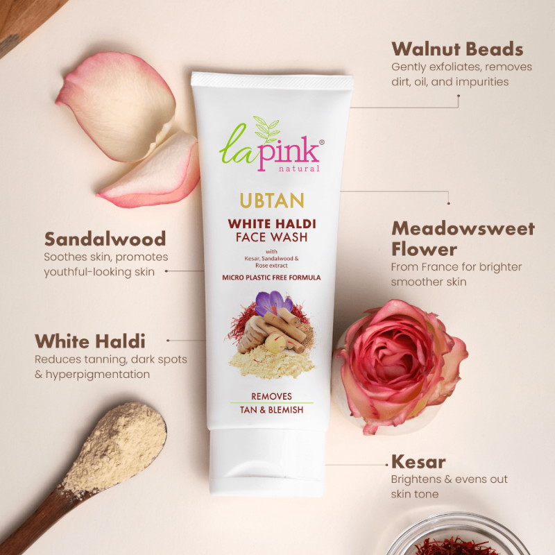 Ubtan White Haldi Face Care Combo - La Pink