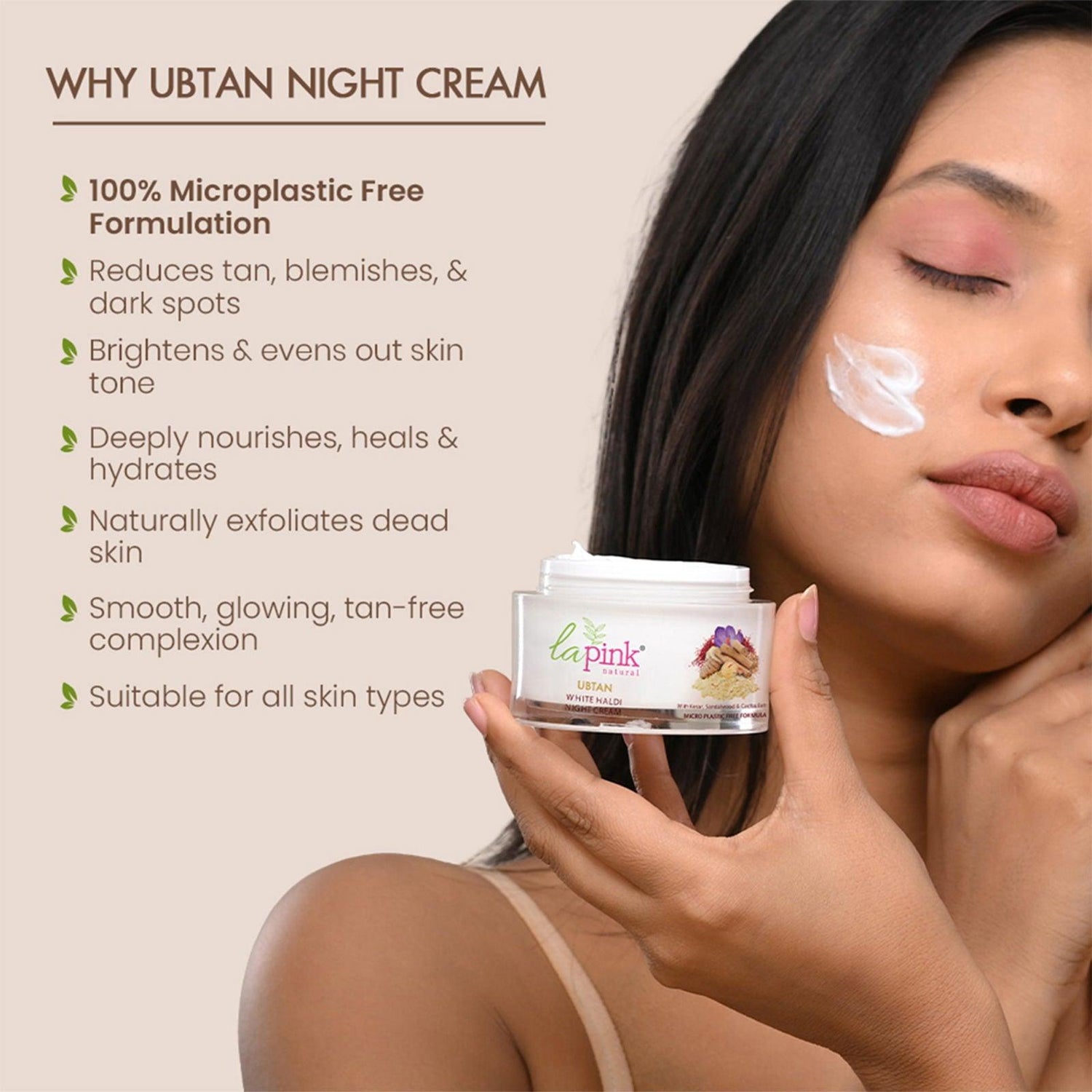 Ubtan White Night Time Nourishment Combo - La Pink