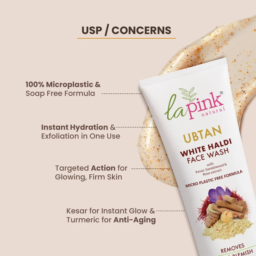 Ubtan Soap Free Face Wash for Tan Removal