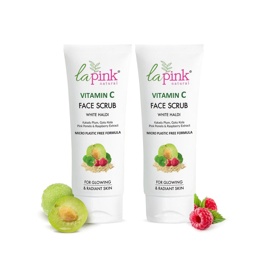 Vitamin C Face Scrub 100 gm (Pack of 2) - La Pink