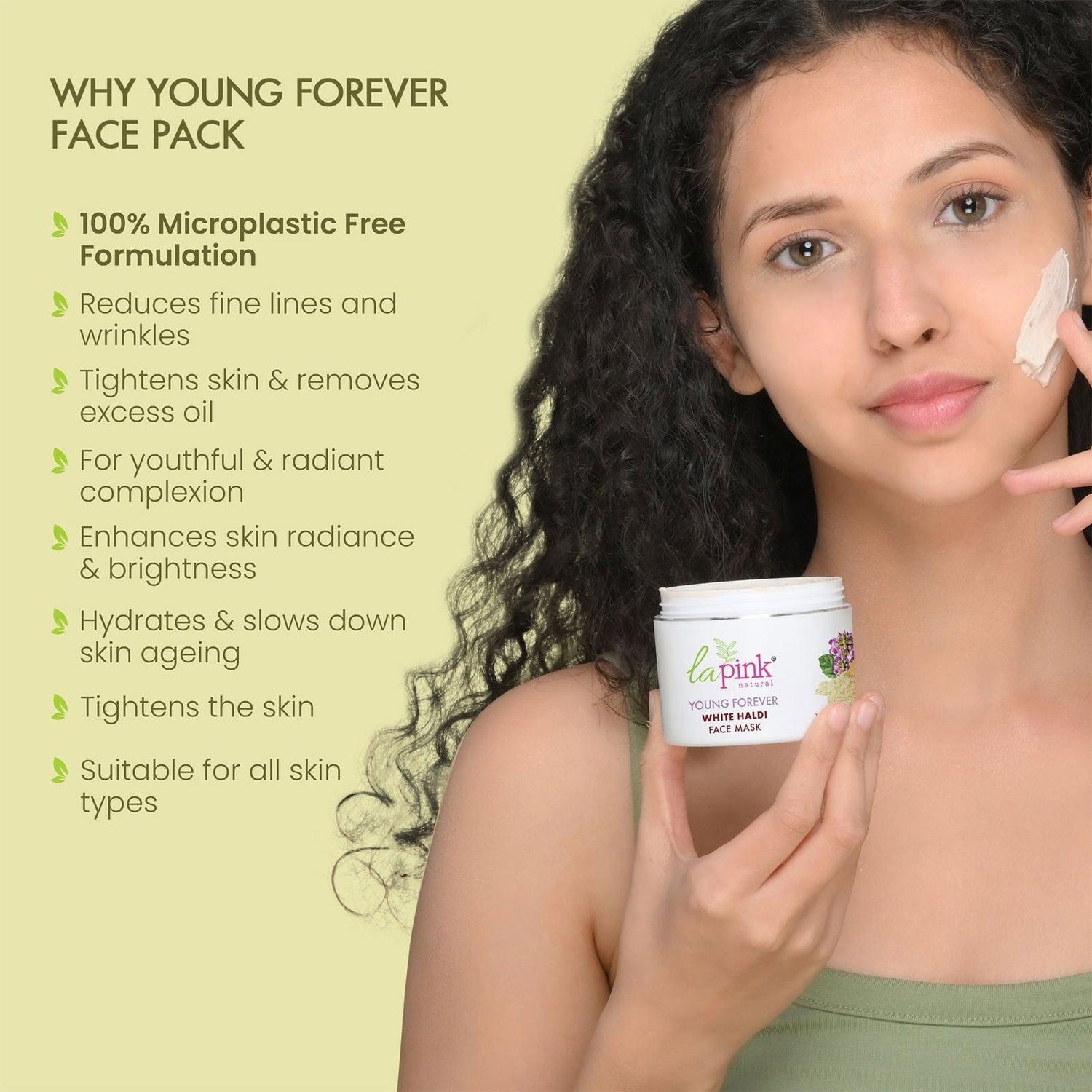 Young Forever Face Mask 100 gm (Pack of 2) - La Pink