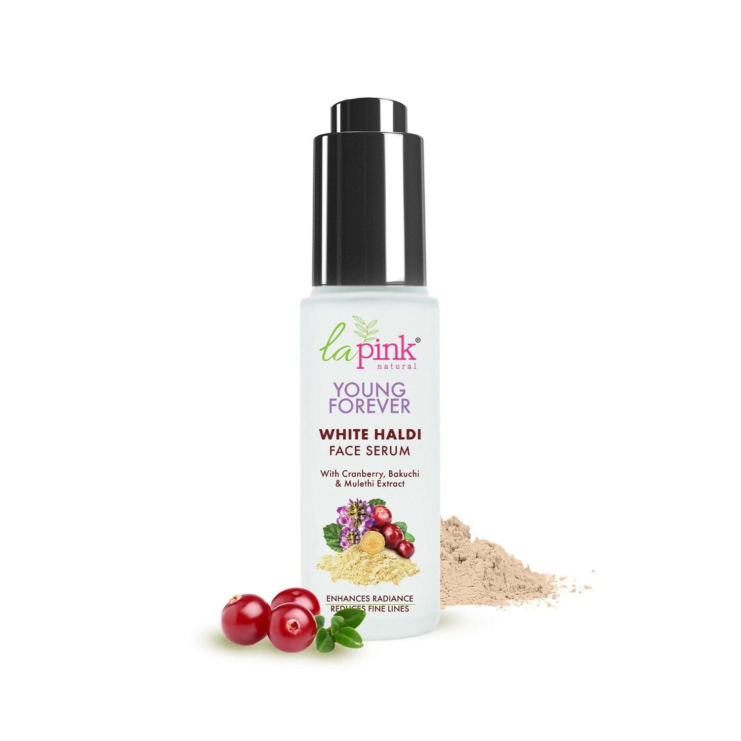 Young Forever Face Serum With White Haldi To Enhance Radiance &amp; Reduce Fine Lines - La Pink